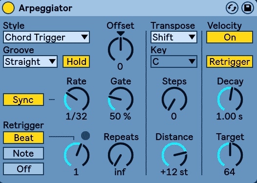 Ableton 12 live Arpeggiator