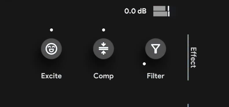 Image of a plugin interface having different knob.