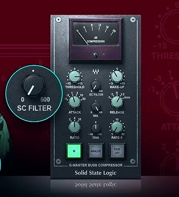 ssl compressor by waves new side chain filter representation 