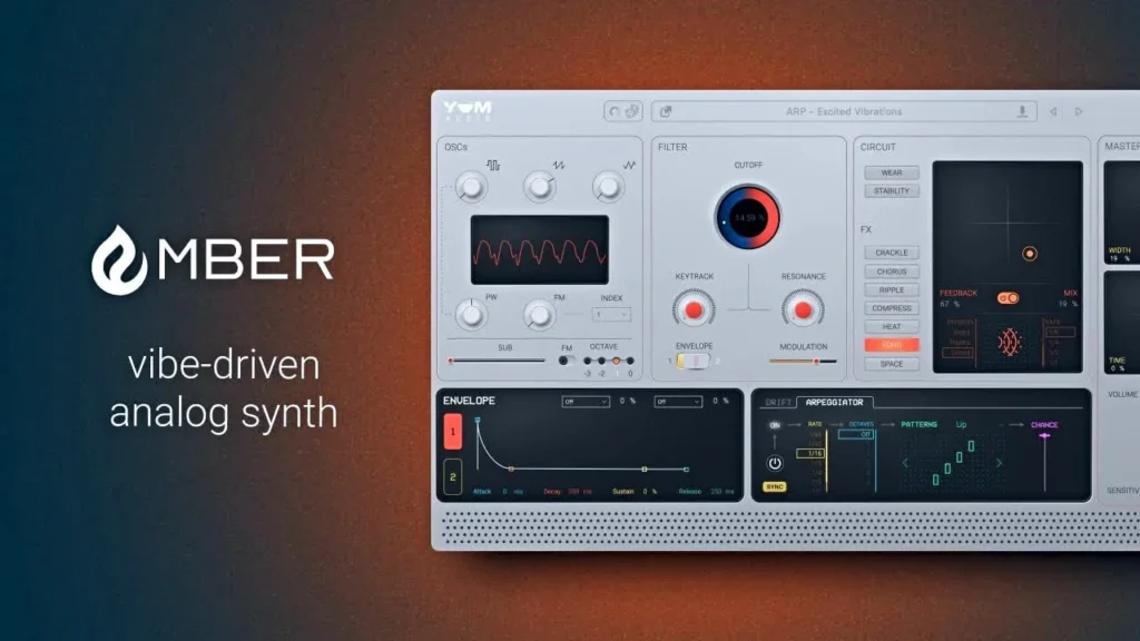 interface of the yum audio ember plugin. 